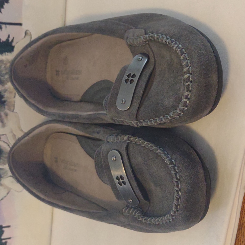 Naturalizer, 10W, gray suede